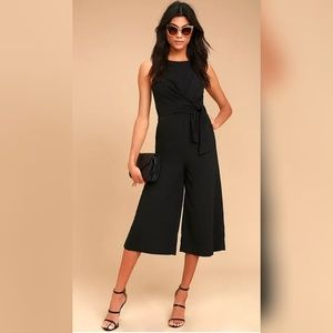 Lulu's Chic Black midi length jumpsuit